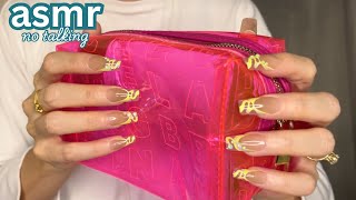 ASMR * Extended * Tapping the Plastic Travel Bag! *