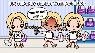 I’m the Only Triplet With No Period 🩸😭 They Betrayed Me 💔| Toca Boca Life Story
