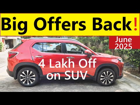 Bumper Discount Offers in June 2025. 1 Lakh on Hatchback, 4 Lakh on SUV