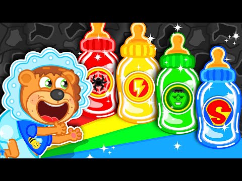 LeonCito | ¿Qué botella de leche le gusta más al bebé? | Dibujos animados para niños