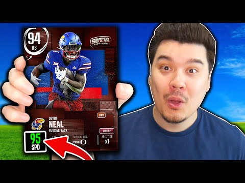 SOTW DEVIN NEAL has 95 SPEED! - No Money Spent College Football 25