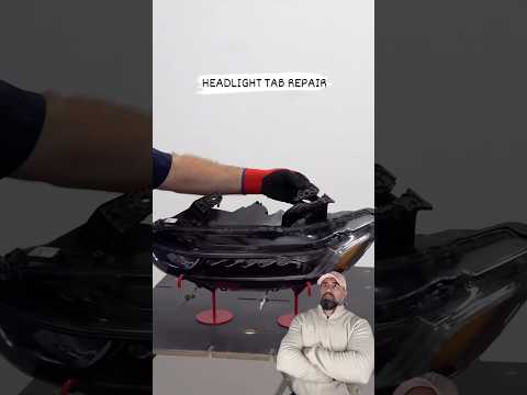 Cómo reparar las patillas o enganches de plástico de los faros u ópticas de vehículos  tab repair