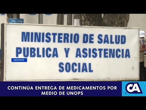 Continúa entrega de medicamentos por medio de UNOPS.