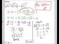 Solving Radical Equations and Inequalities