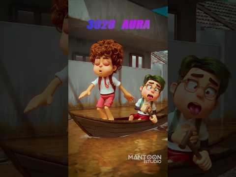 Banjir aura 🗿 #aurafarming #kidaurafarming #meme #animasilucu #banjir #boat #animasimantoon
