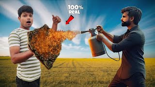 क्या ये Pineapple shild मुझे इस fire से बचा सकता है ? | Rnideas | #experiment 