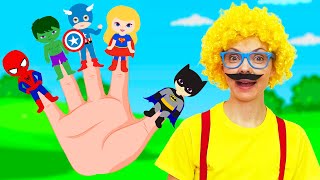 Finger Family Superheros   Kids Songs and Nursery Rhymes | Do Re Mi