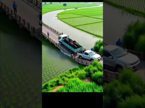 Xe tải chở trâu quá tải trọng gây tai nạn sập cầu?