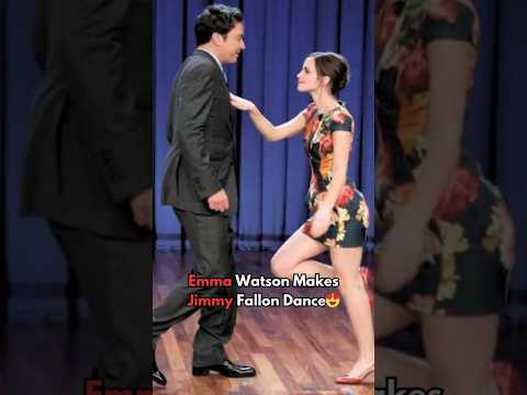 Emma Watson's Beautiful Dance With Jimmy Fallon๐Tonight Show #emmawatson #jimmyfallon #hollywood
