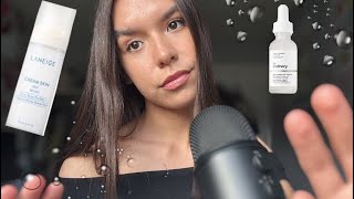 ASMR doing your skincare 🧖🏼‍♀️🫧( VISUAL TRIGGERS)
