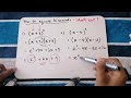Squaring Binomials and Middle Terms