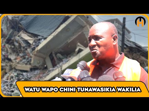 KARIAKOO |WATU WAPO CHINI TUNAWASIKIA WAKILIA |MSAADA WA KUWAOKOA UNAENDELEA