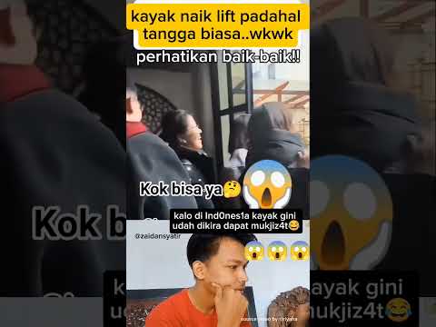 kukira naik lift gak taunya tangga biasa😱#videolucu #ngakakkocak #videoviral #fypage #zaidansyatir