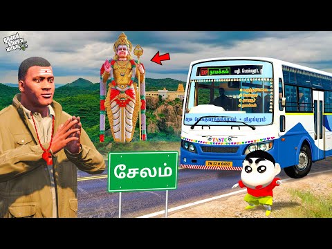 Shinchan & Franklin Going to Muthumalai Murugan Kovil in Gta 5