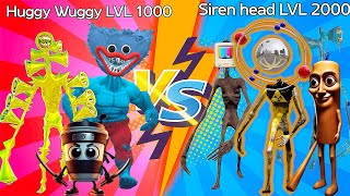 Siren Head VS Brainrot animal VS poppy playtime  Levle up boss best monster battle