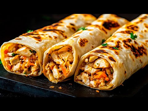 Haben Sie Tortilla und Hähnchenfilet? Genialer Snack in 10 Minuten!