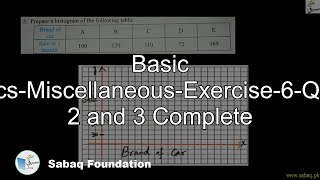 Basic Statistics-Miscellaneous-Exercise-6-Question 2 and 3 Complete