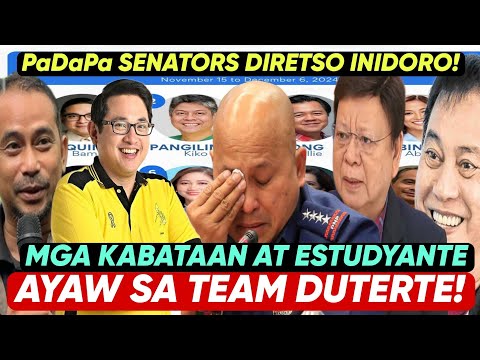 STUDENTS AT YOUTH SECTOR BINASURA ANG PaDaPa SENATORS! NAKUPO! IYAKAN NA DDS!