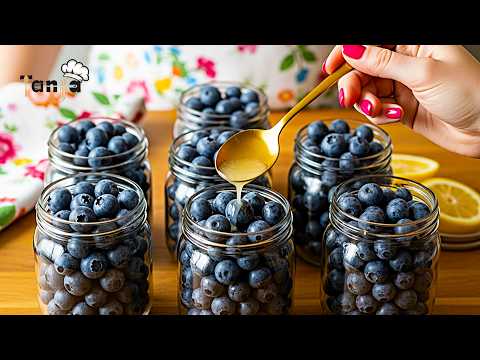 I don't freeze fresh blueberries! This is how I store them in a jar and they don't spoil for years!