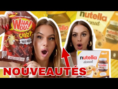 ON TESTE LES NOUVEAUTÉS DES SUPERMARCHÉS ! (ficello, reese's, whaou, pancake, Tic Tac...) 😱