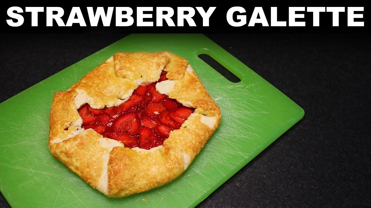 Strawberry galette easy no-pan pie