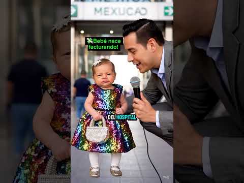 Bebé nace facturando! 💸😎 #humor #ia #bebe