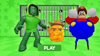 GREEN BEAN'S VS BARRY'S PRISON RUN! SCARY OBBY #roblox #obby