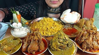 WoWBiG Meal 8 Chicken LegPis Kosha+Coriander Fish head+Doi Salmon Fish+Rasmalai+Papor+Basonti Pullaw