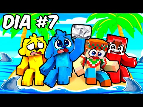 4 Youtubers Atrapados en una ISLA en Minecraft!