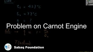 Problem on Carnot Engine