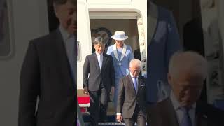 Japan's Emperor Naruhito and Empress Masako arrive in Britain