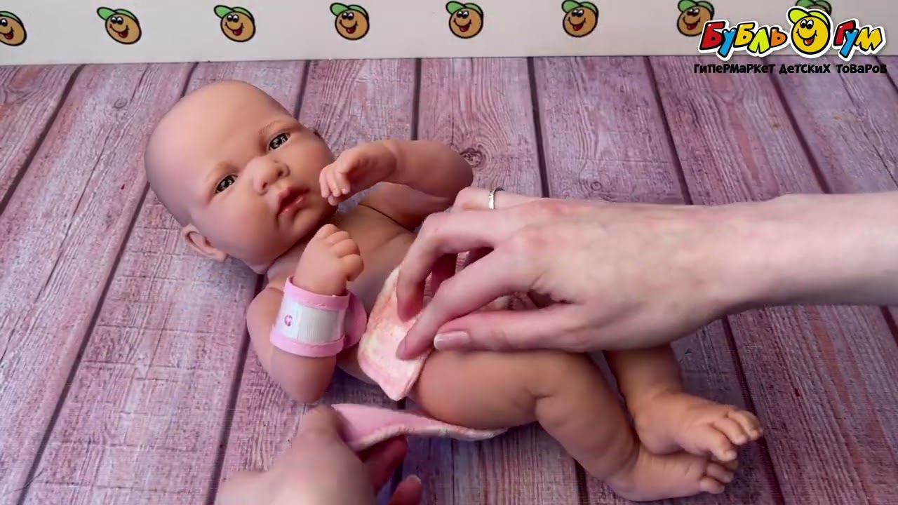 Пупс реалистичный Lanson Toys с аксессуарами 35см - видео