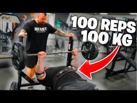 TRAINING WITH THE GYM REAPER | 100KG X 100 REPS!?