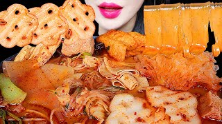 마라탕 먹방 ASMR MUKBANG SPICY HOT POT, ENOKI MUSHROOM 분모자, 중국당면, 버섯 MALATANG EATING SOUNDS