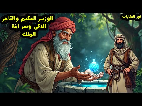 قصة الوزير الحكيم والتاجر الذكي وسر ابنة الملك والرجل الملثم من القصص الخيالية المشوقة والمسموعة