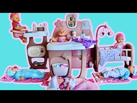 Baby Doll Large Nursery Center Unboxing, Setup & Play | Bathing, Feeding & Bedtime Routine