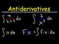 Antiderivatives and Integration Techniques