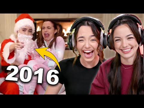 Reacting to Our Old Holiday Videos - Merrell Twins