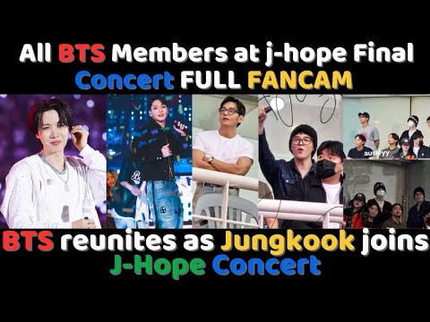 All BTS Members at j-hope Final Concert FULL FANCAM Jungkook, V Jimin, RM Jin & Suga BTS Festa 2025