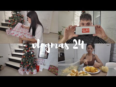 VLOGMAS DÍA 24 🎄hacemos ensalada de frutas, le mostramos nuestros regalos, último día del calendario