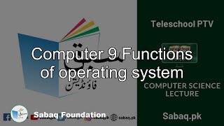 Computer 9 Functions of operating system