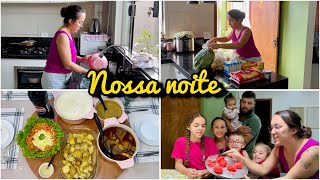 FIZ MORANGO DO TERROR 😂 COMPRA DA SEMANA | JANTA DO DIA, BATATA AO FORNO E CARNE DE PANELA