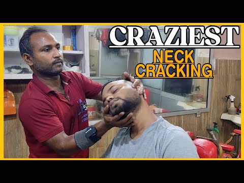 Most INSANE Neck Cracking Experience | Intense Head Massage by New Barber SHIVRAM💈#asmr