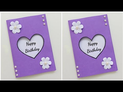 Easy and Beautiful Birthday Card Making / birthday card handmade easy / birthday card for bestfriend