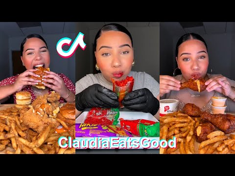 * NEW * Claudia Eats Good Mukbang Shorts Compilation 2024 | ClaudiaEatsGood ASMR TikToks