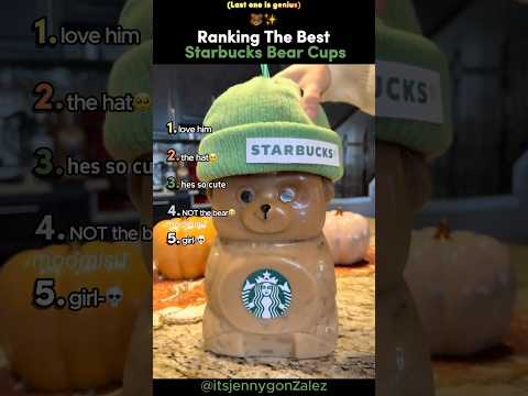 Ranking The Best Starbucks Bear Cups ๐ปโจ #tiktokviral