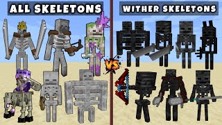 All Skeletons vs All Wither Skeletons – Mutant & Titan Skeleton vs Mutant & Titan Wither Skeleton