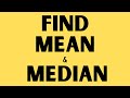 Understanding Mean and Median
