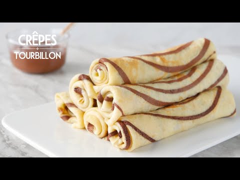 Les CRÊPES TOURBILLON - Une Recette facile et originale de crêpes pour la chandeleur