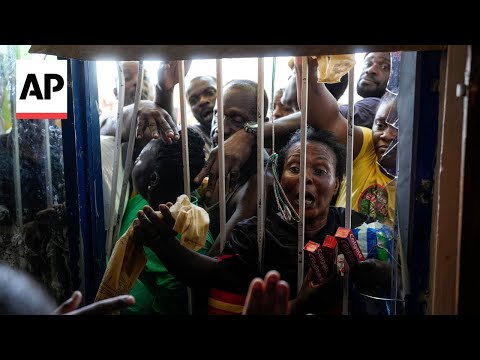 YouTube video thumbnail: Jamaicans Scramble for Basic Items After Direct hit From Hurricane Melissa